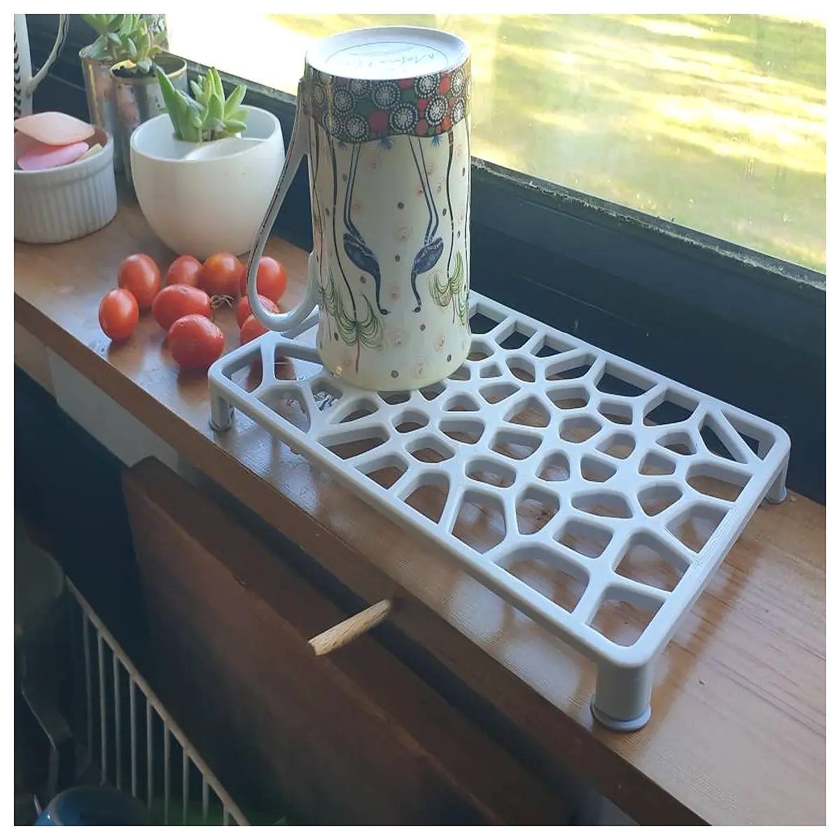 voronoi pattern heat trivets for hot pots silicone table protectors non slip kitchen accessories anti scald coasters modern decor