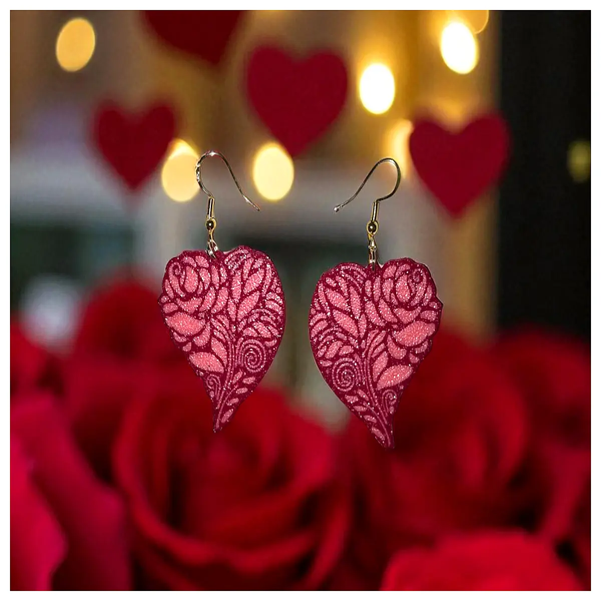 Rose Earrings Women s Style Romantic Love Jewelry Artificial Flower Earring Gift Pretty Accessories Rose Ear Studs