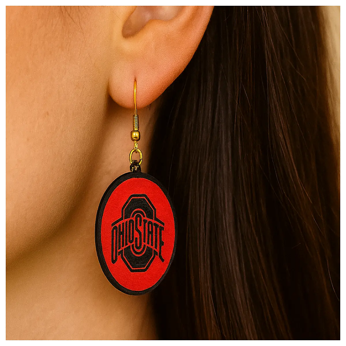 Ohio State University Earrings Student Gift Memorial Alumni Merchandise Campus Decor College Jewelry