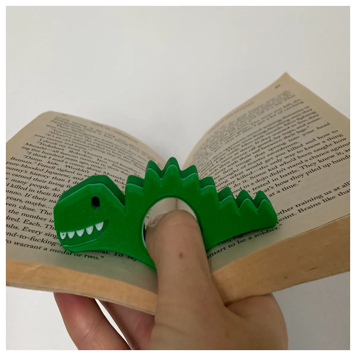Dinosaur Page Book Holder Easy Reading Fast Page Turning Page Protection Kids Learning Aid