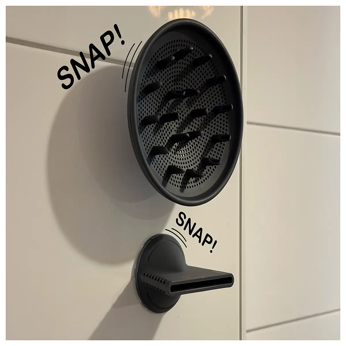 Laifen Hair Dryer Magnetic Attachment Wall Mount Holder Magnetic Hair Dryer Stand Wind Dryer Organizer Magnetic Wind Turbine Support