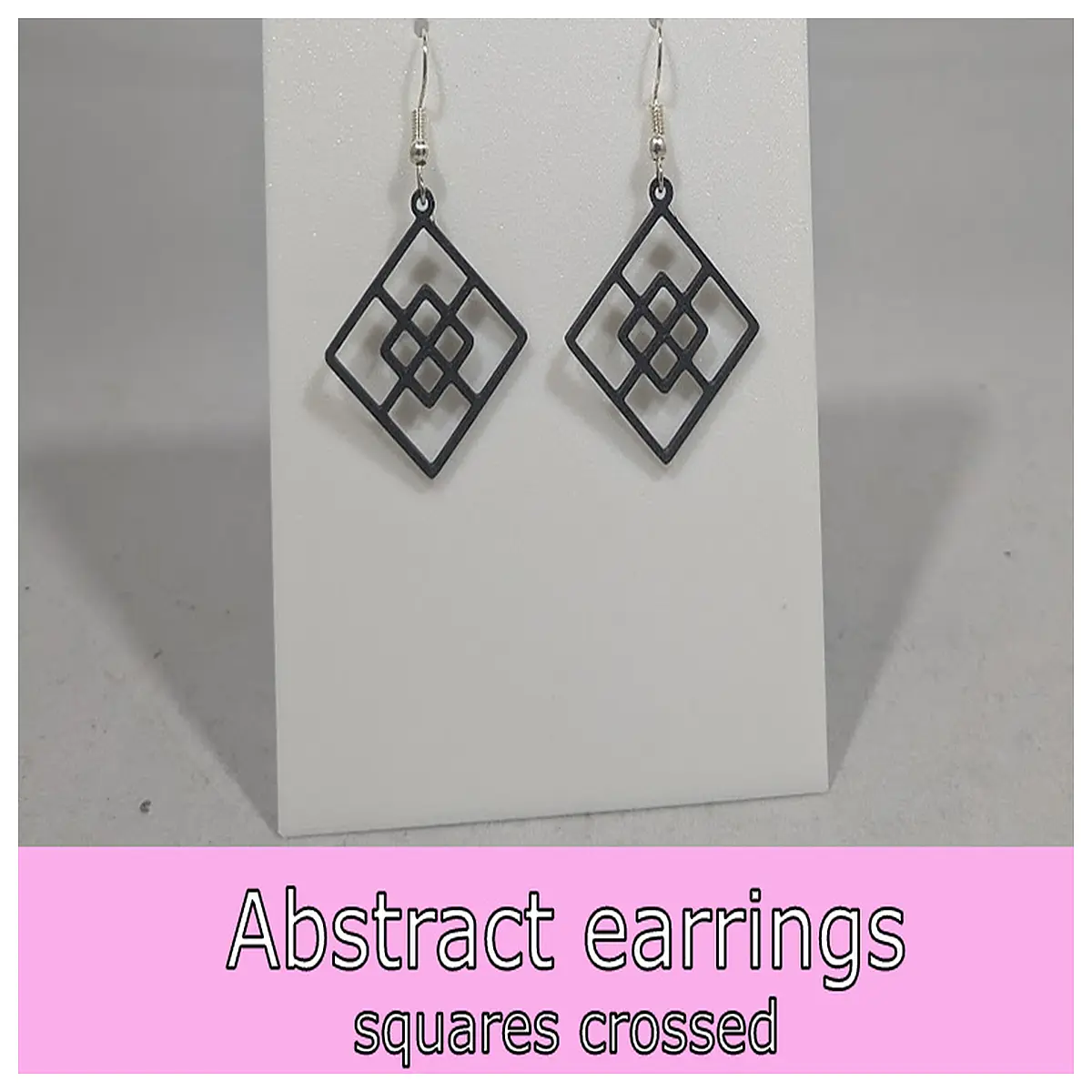 Abstract Earrings Geometric Cross Block Design Earring Modern Fashion Decoration Jewelry