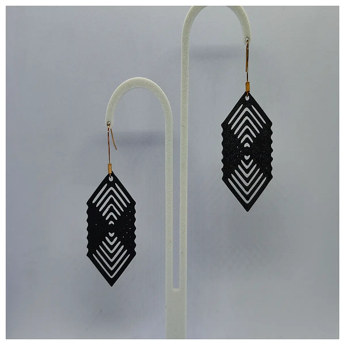 geometric prism earrings for women modern minimalist silver hoop jewelry avant garde drop earrings for party
