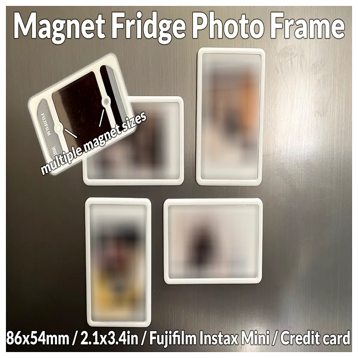 magnetic instax mini frame 86x54mm for fridge instant photo holder magnet picture cute wall organizer