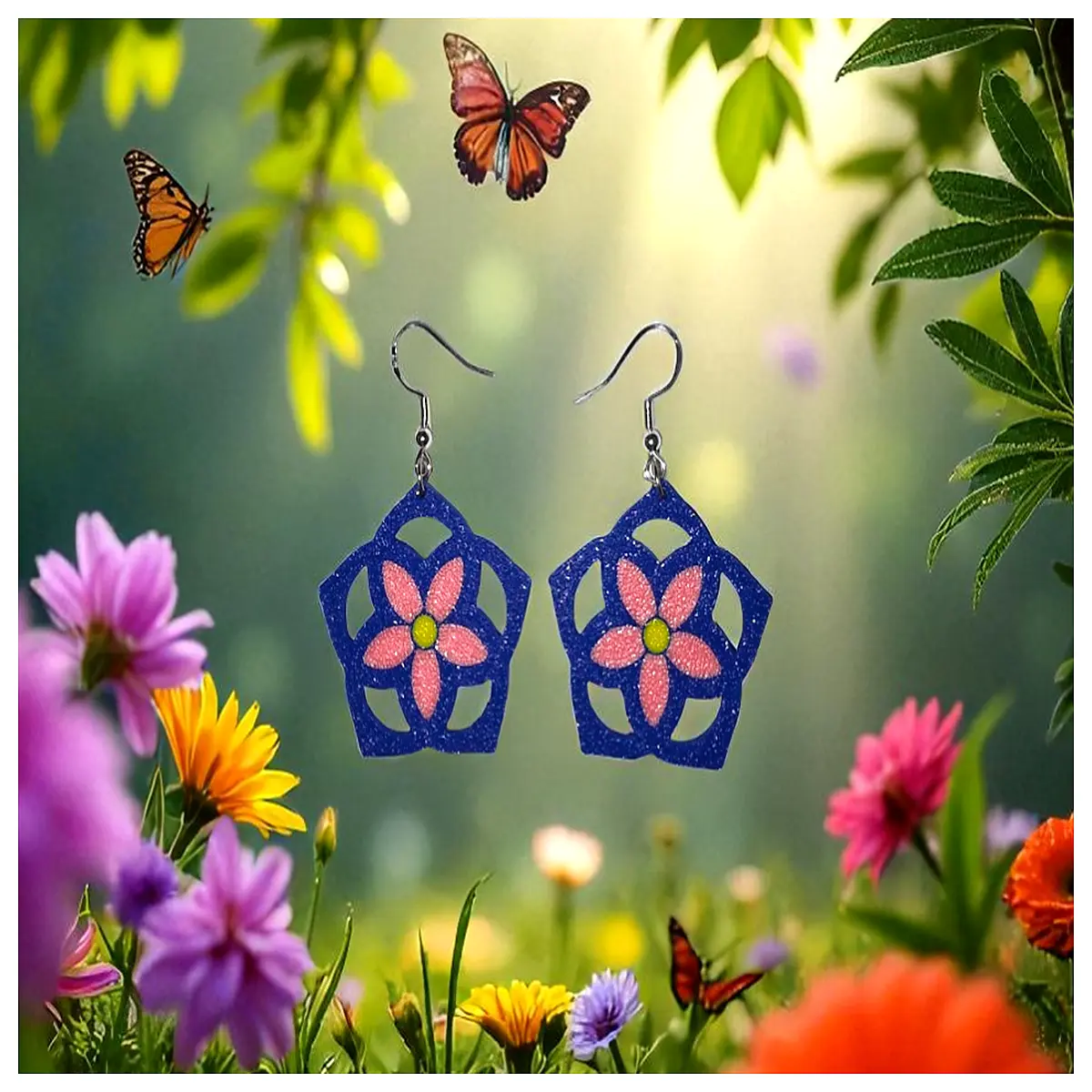 Floral Flower Earrings Women s Style Ethereal Charm Jewelry Elegant Earrings Fashion Accessories Her