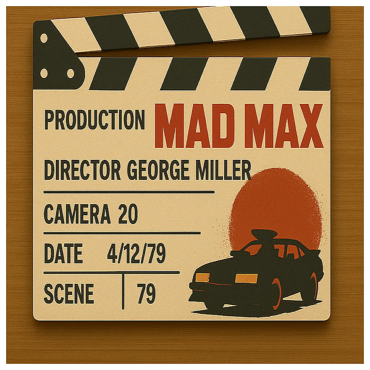 Mad Max Fury Road Movie Scene Board Western Action Post Apocalyptic Survival Film Props Set Decoration