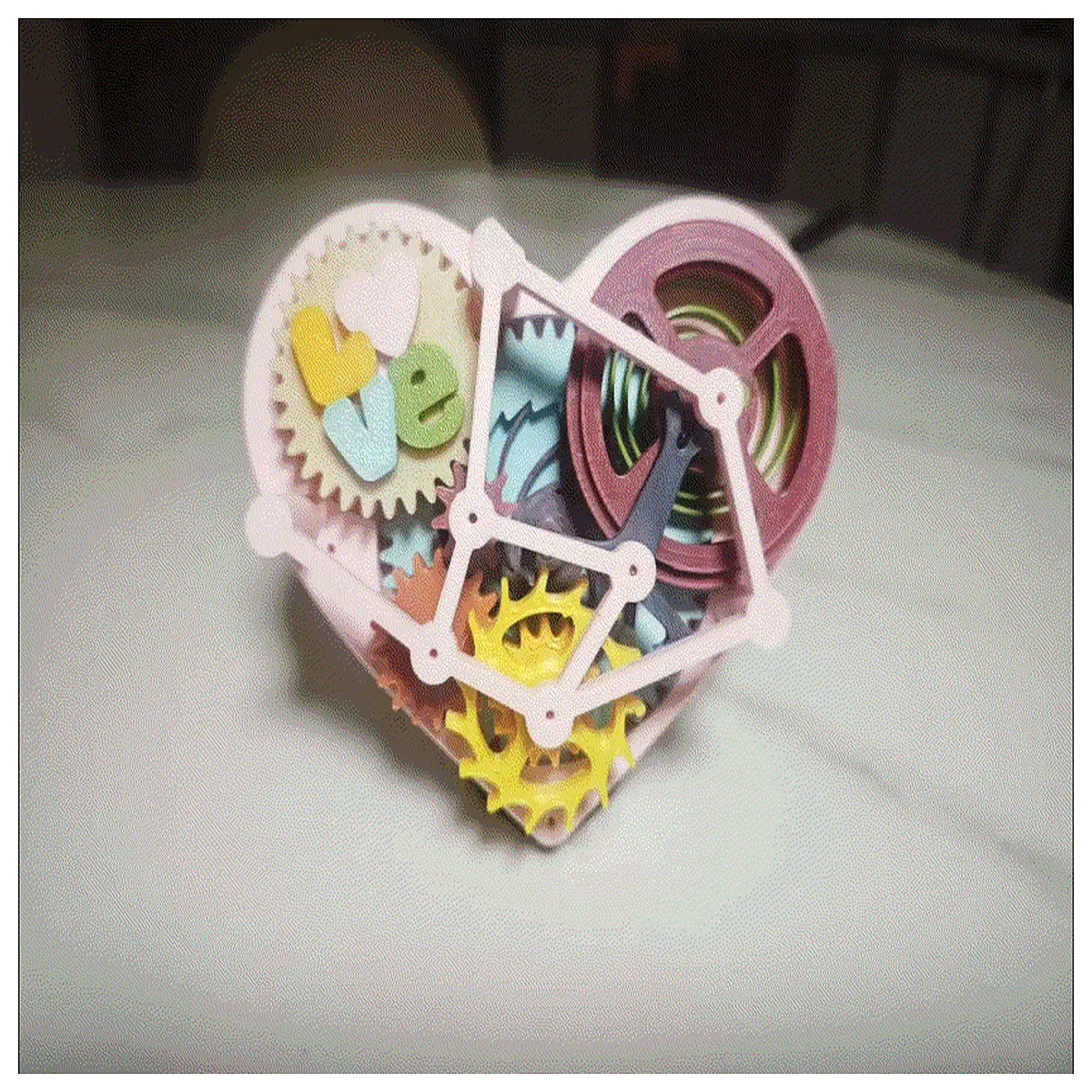 3D Printed Mechanical Model Pure 3D Printed Ratchet Mechanism Motion Model Parts Fun DIY Toy Mechanical Toy Accessories