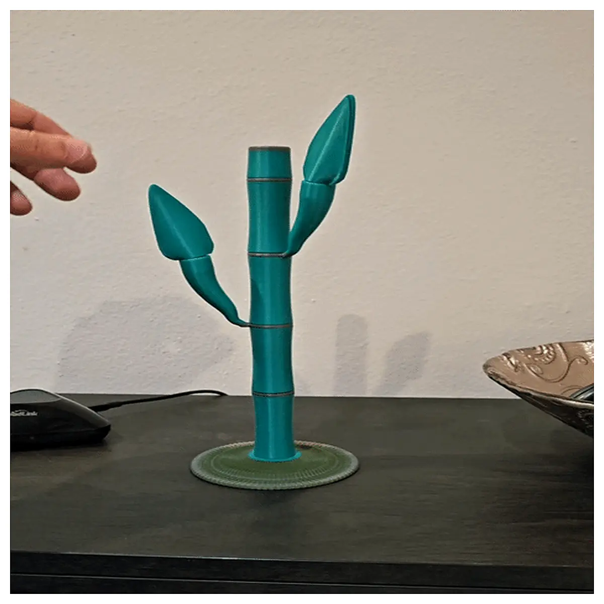 lucky key holder desk organizer for home office green plant decor gift