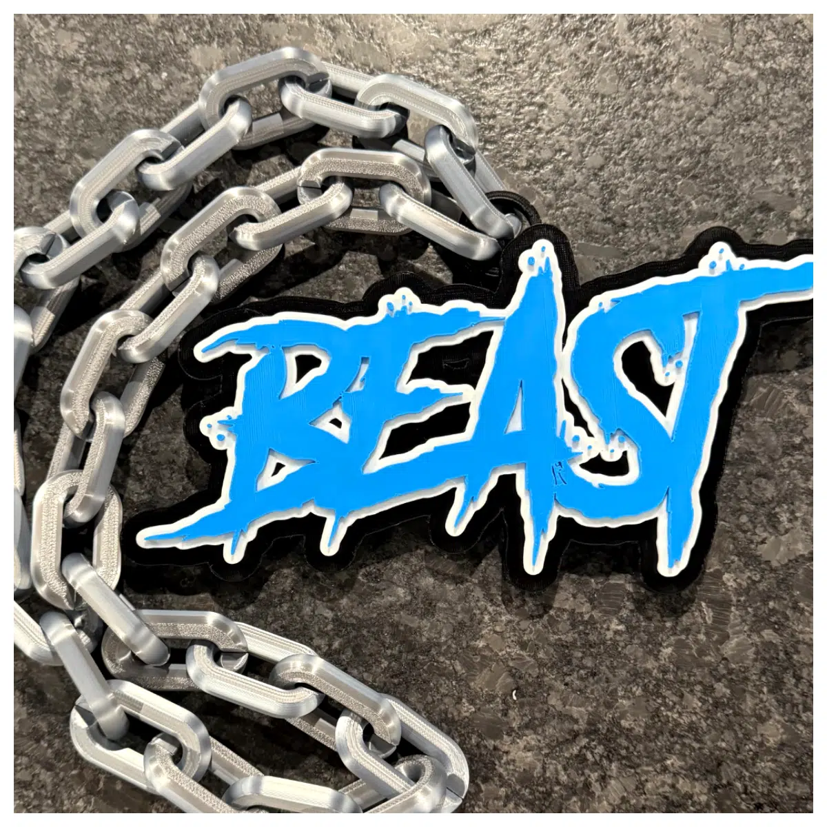 beast interception chain tactical gear duty steel link security strap anti theft locking mechanism for luggage backpacks and high value cargo transpor