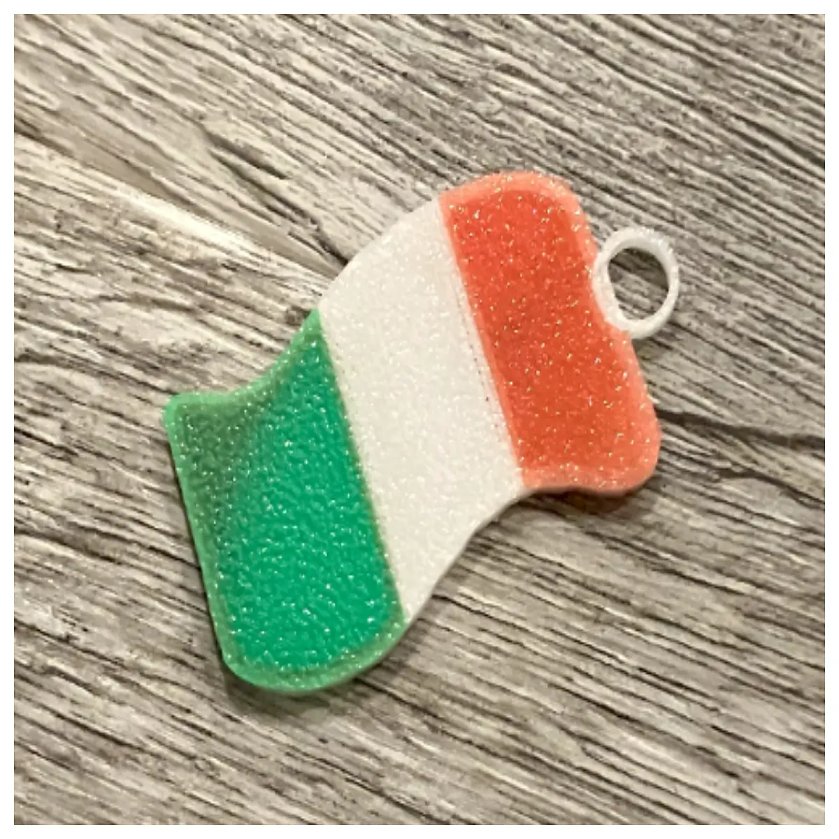 Italy Flag Keychain Patriotic Souvenir Flag Charm Travel Gift Decoration Italian Flag Accessory