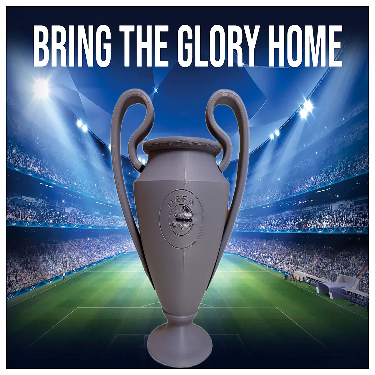ucl trophy metal gold finish collectible for desk gift