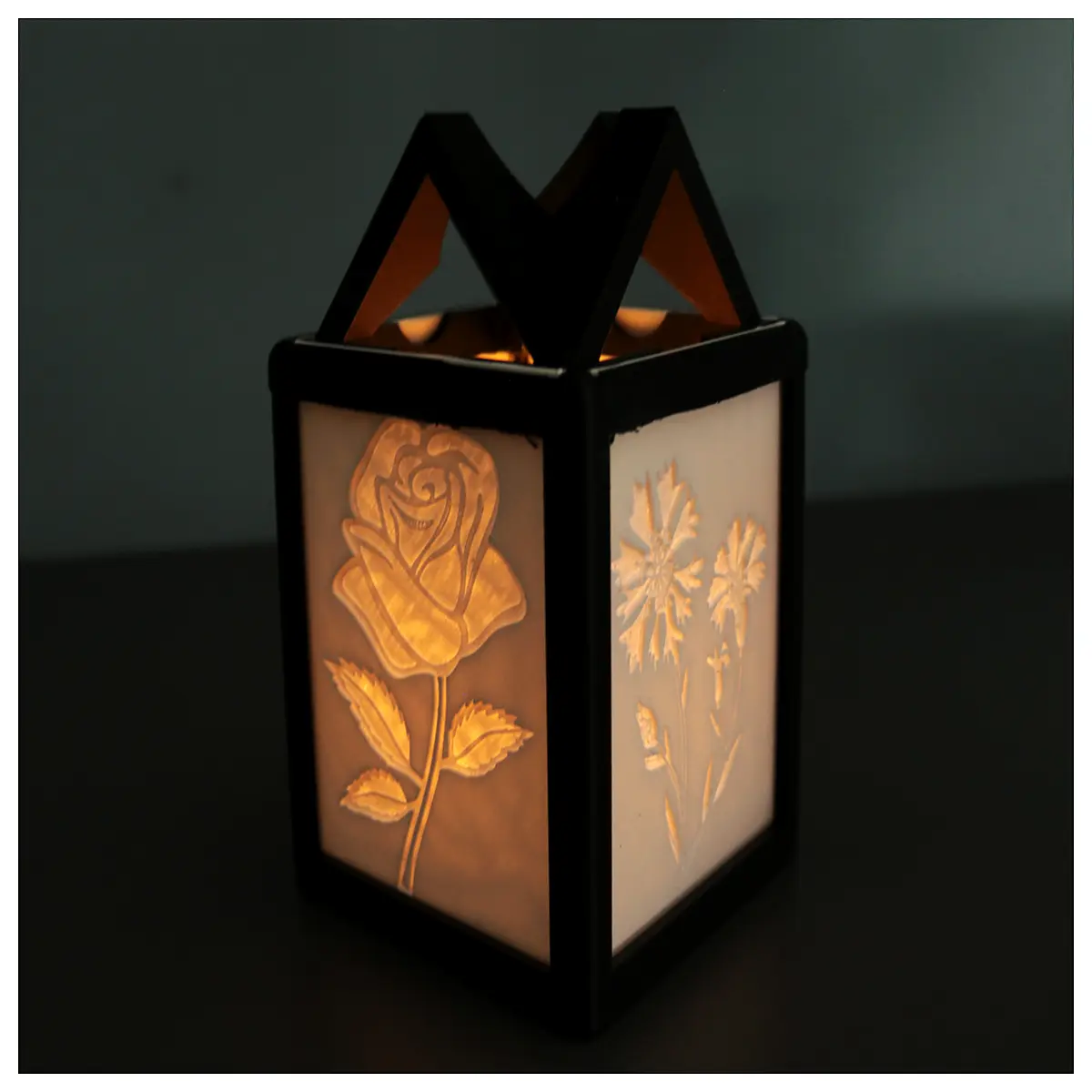 flower lanterns for garden patio outdoor decor solar powered hanging lights floral party wedding decoration