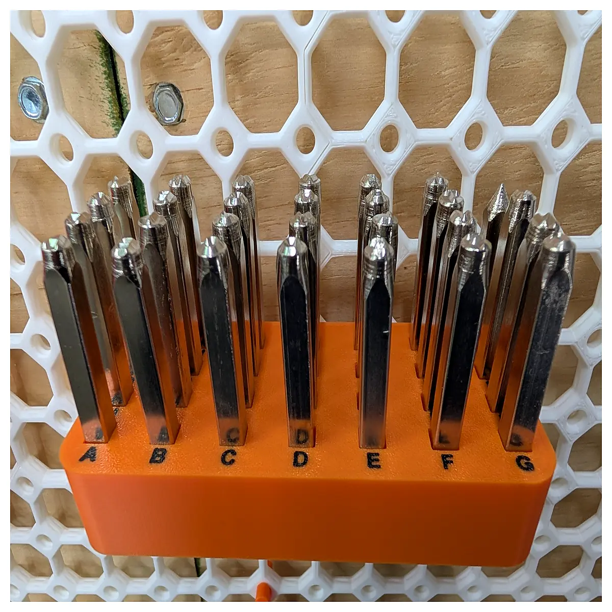perforated metal letter organizer desk tray with holes for sorting mail office supplies