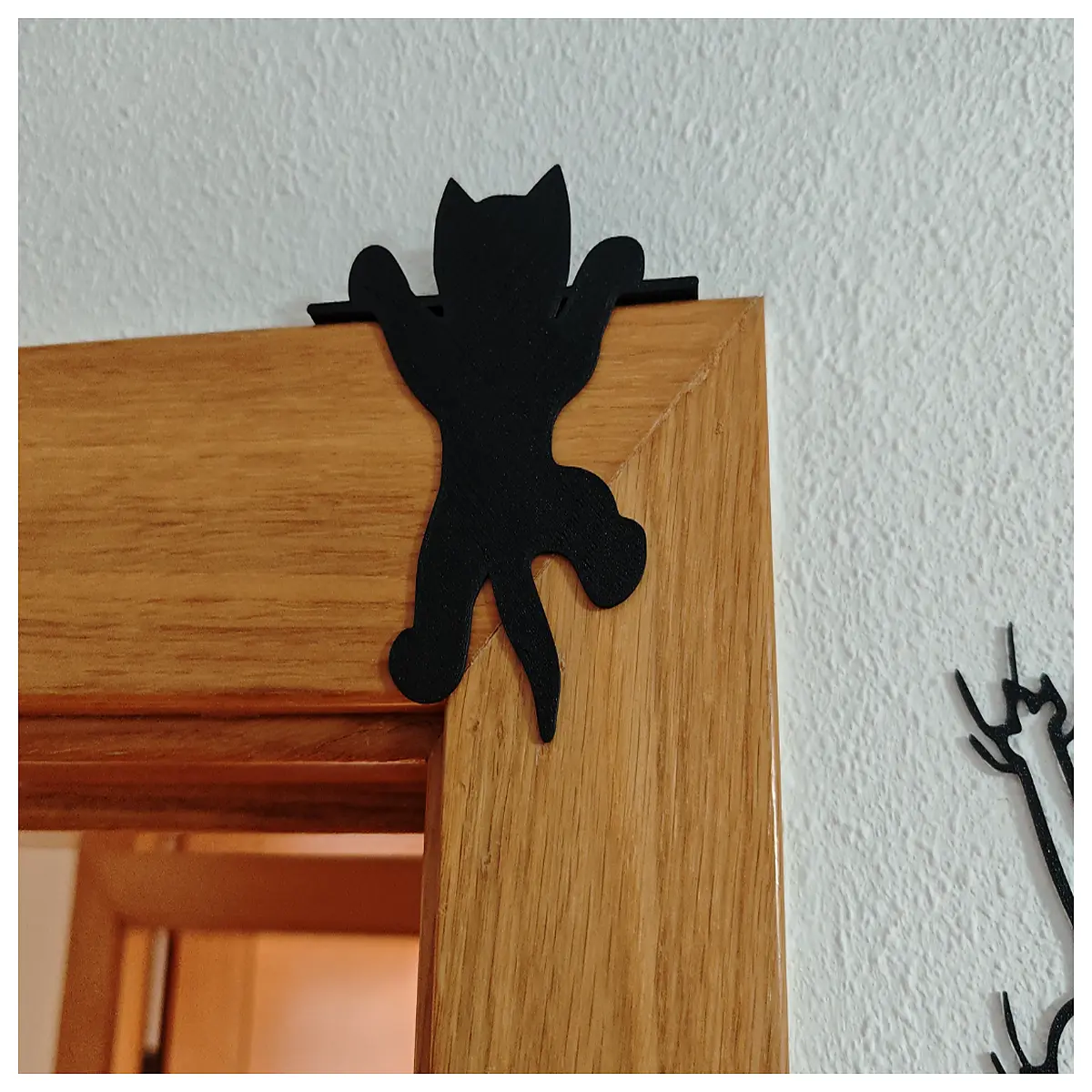 cute cat back view wall hanging door decor funny animal art for home room decoration