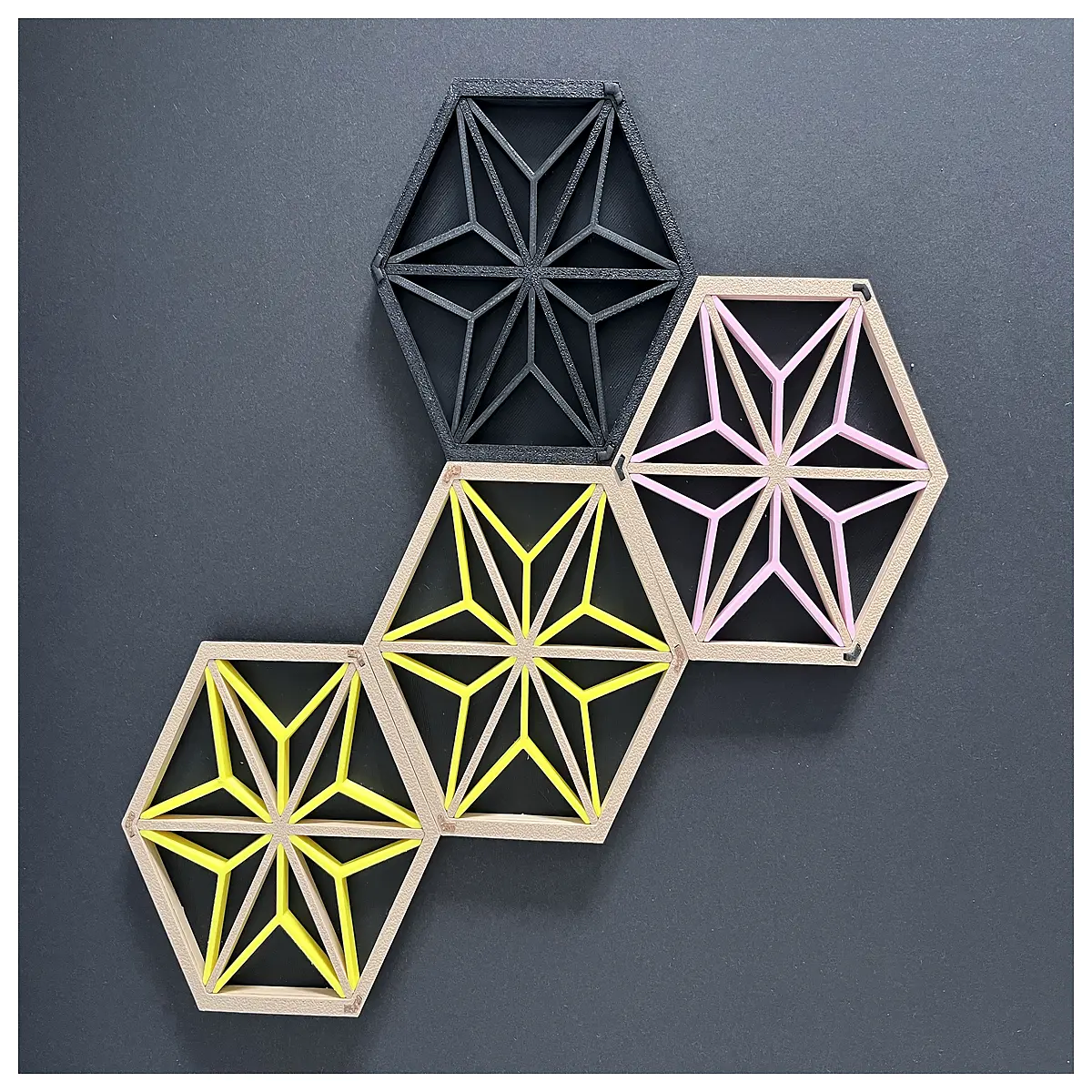 kumiko coaster set wooden lattice drink mat table protector decorative home decor