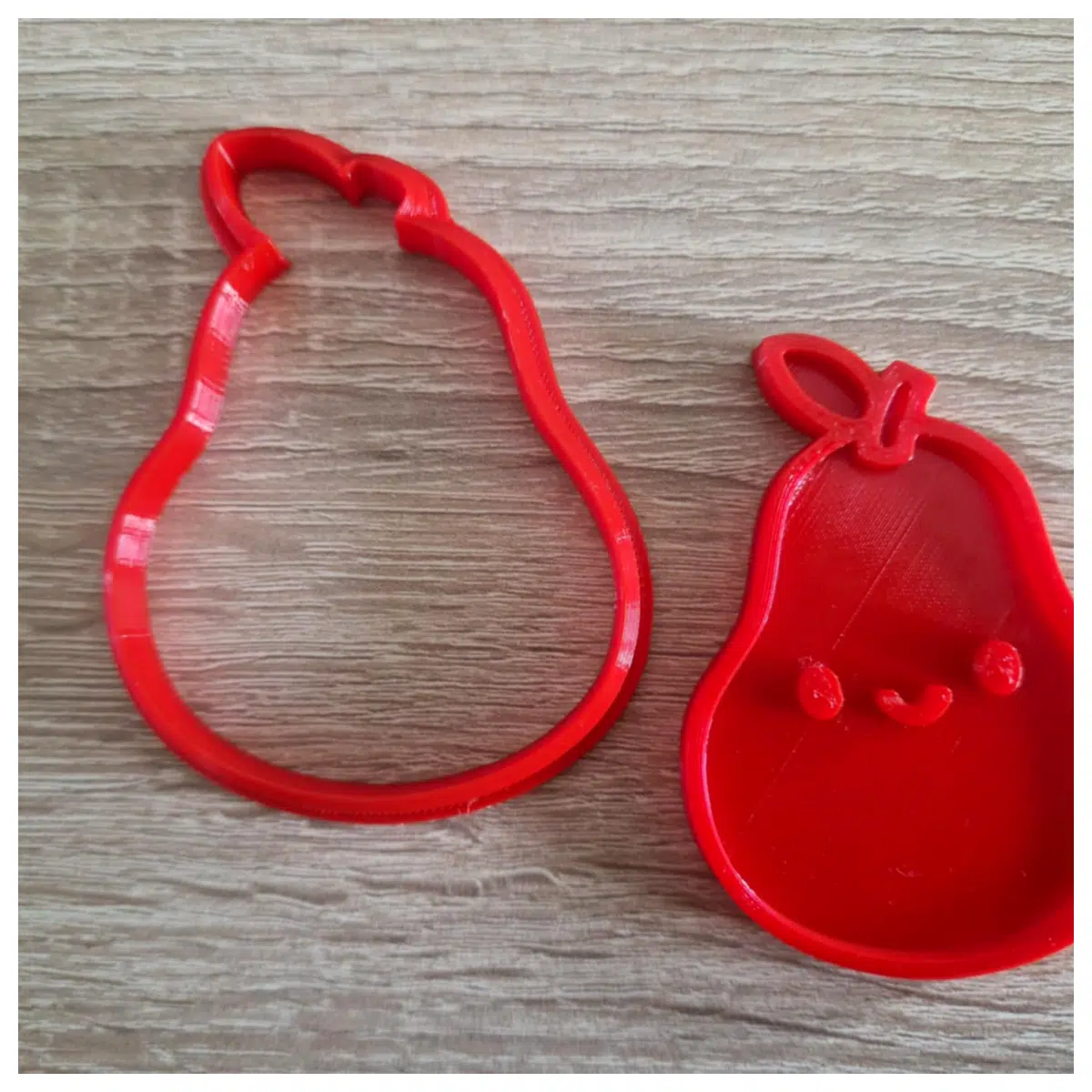 pear shaped cookie cutter fondant clay press tool for baking crafts