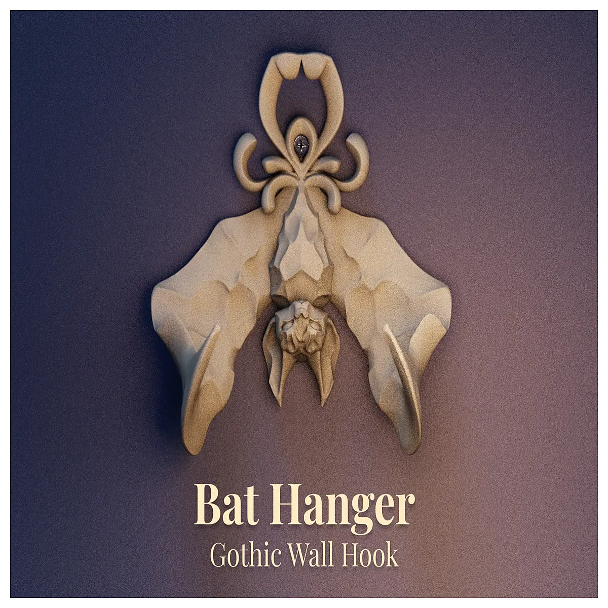 Bat Hooks Gothic Style Wall Hooks Hanging Decor Wall Mounting Creative Home Decoration Black Bat Hook