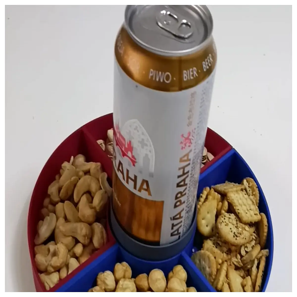 snack and drink serving tray for parties home bar kitchen counter organizer