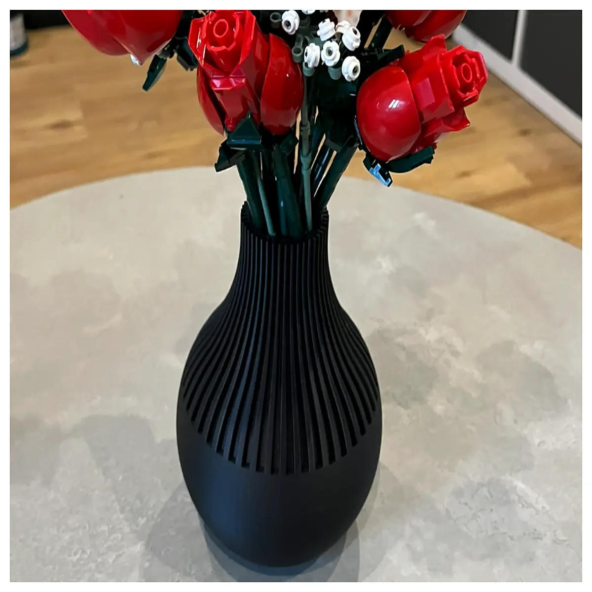 Brick Rose Vase Ceramic Vase Home Decor Creative Vase Arrangement Indoor Floral Art Modern Minimalist