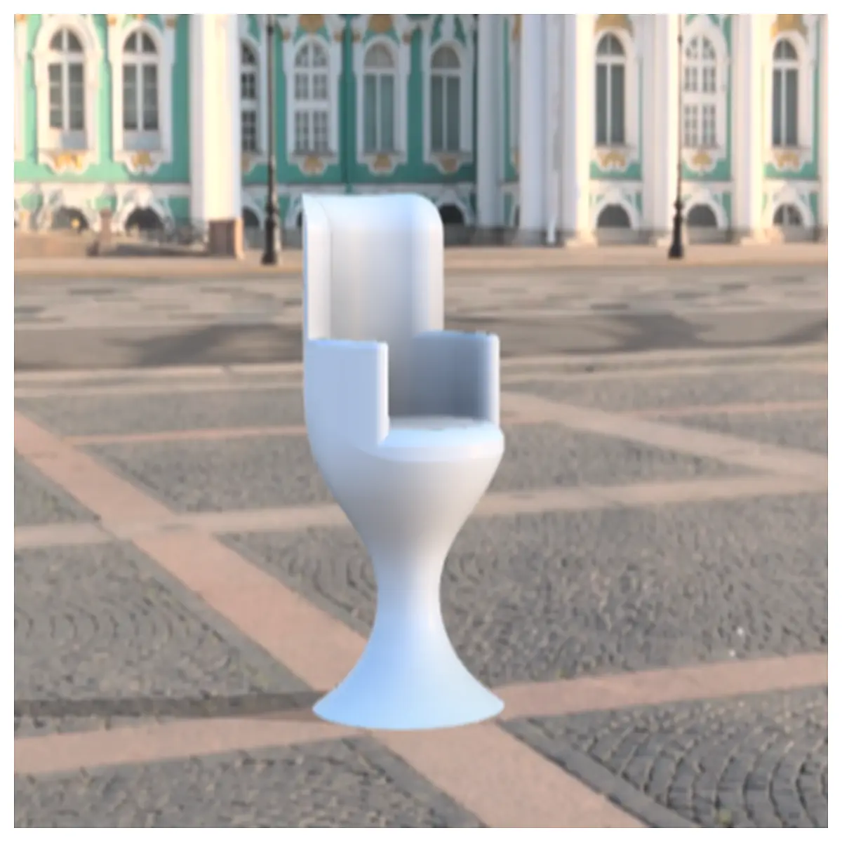 Futuristic Chair Floating Design Innovative Seating Modern Home Support Comfort Experience
