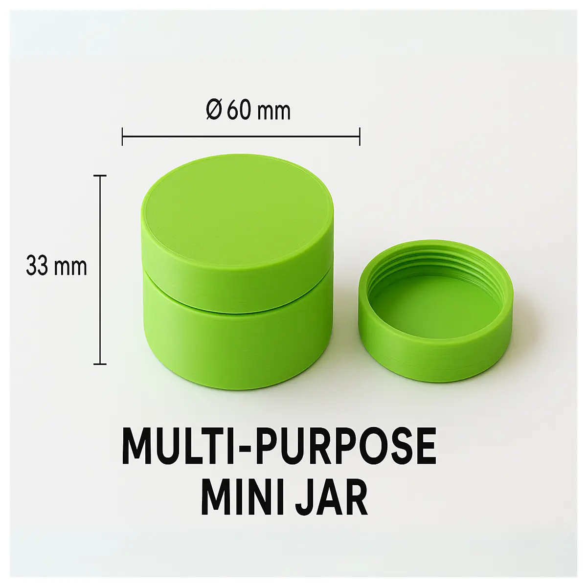 Multi Function Mini Canister 60mm x 33mm Storage Box Small Capacity Sealed Container Food Storage Kitchen Supplies Sealing Jar