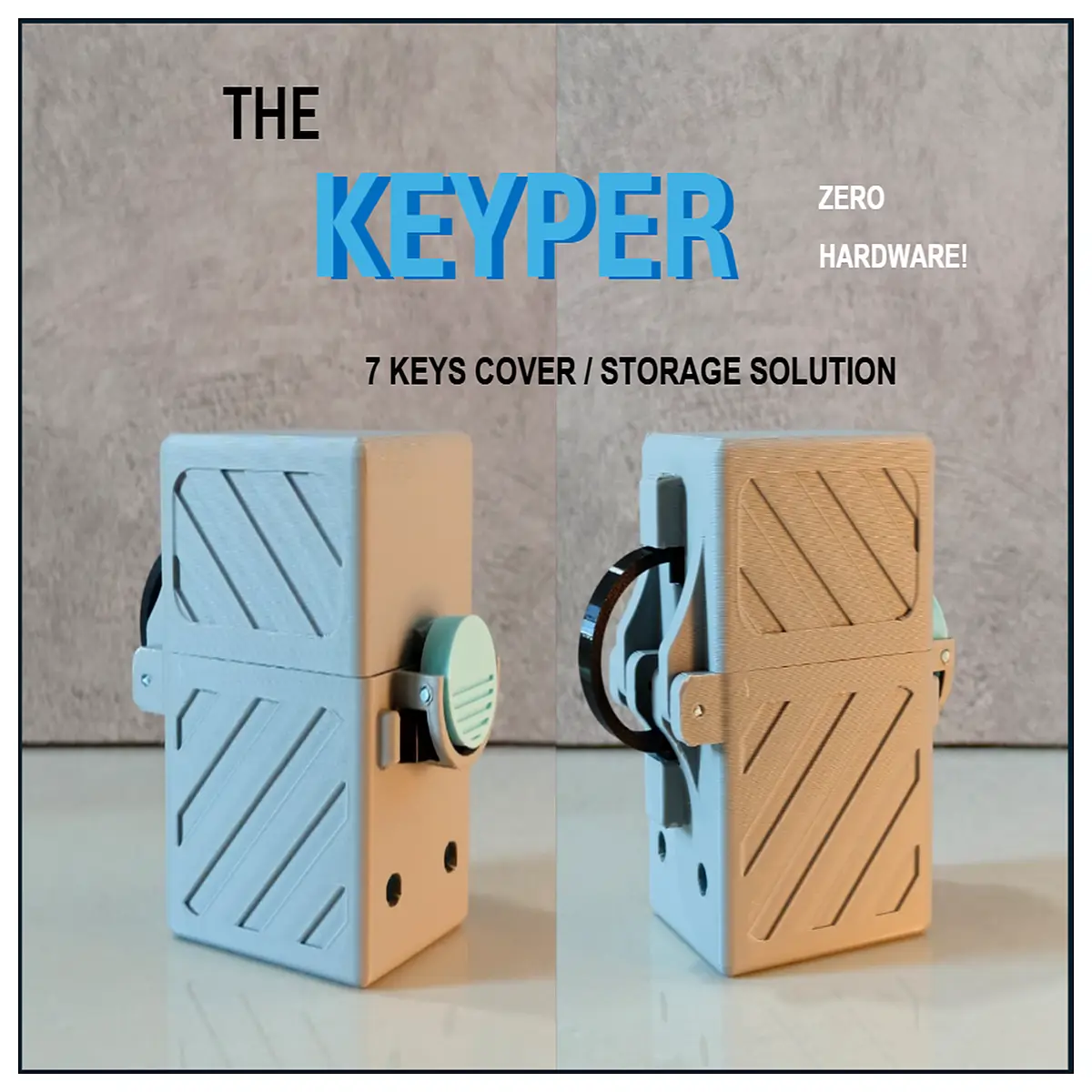 Keyper Automatic Flip Lid Storage Box Organizer Box Container Flip Top Box Home Storage Multi Compartment