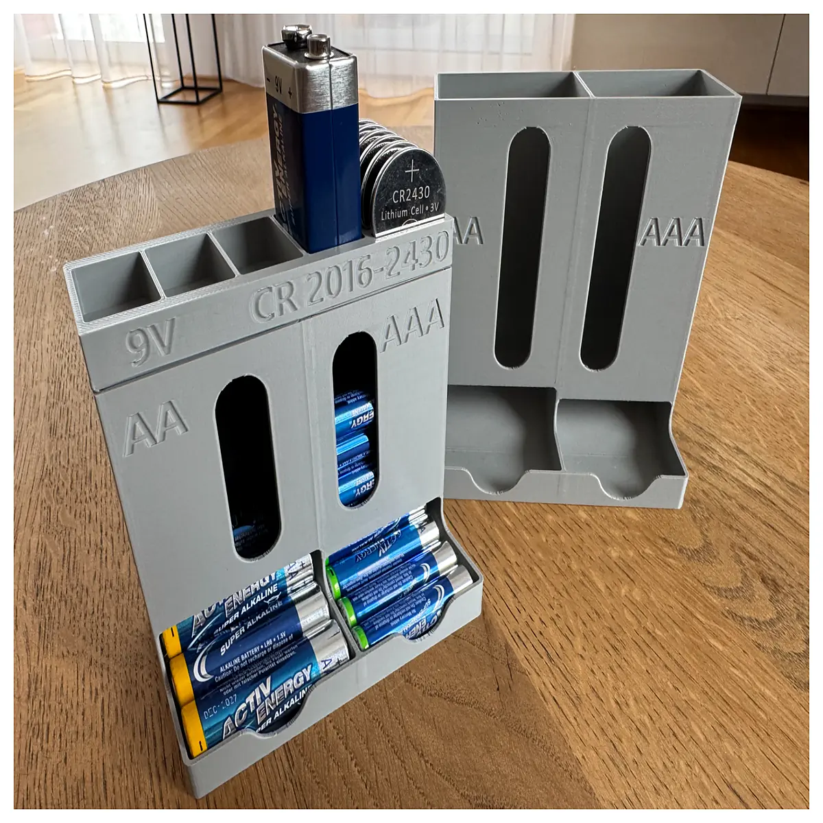 AA AAA Battery Organizer Box Charging Case Storage Container for Phone Batteries Portable Battery Box