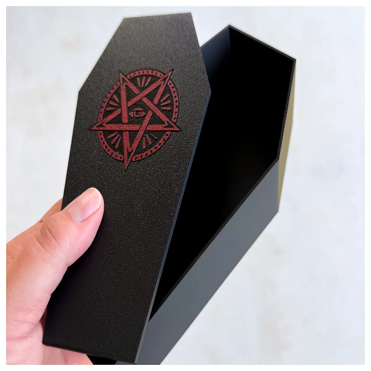 Coffin Jewelry Box Antique Display Case Funeral Decoration Burial Gift Box Memorial Keepsake Cremation Urn Accessory