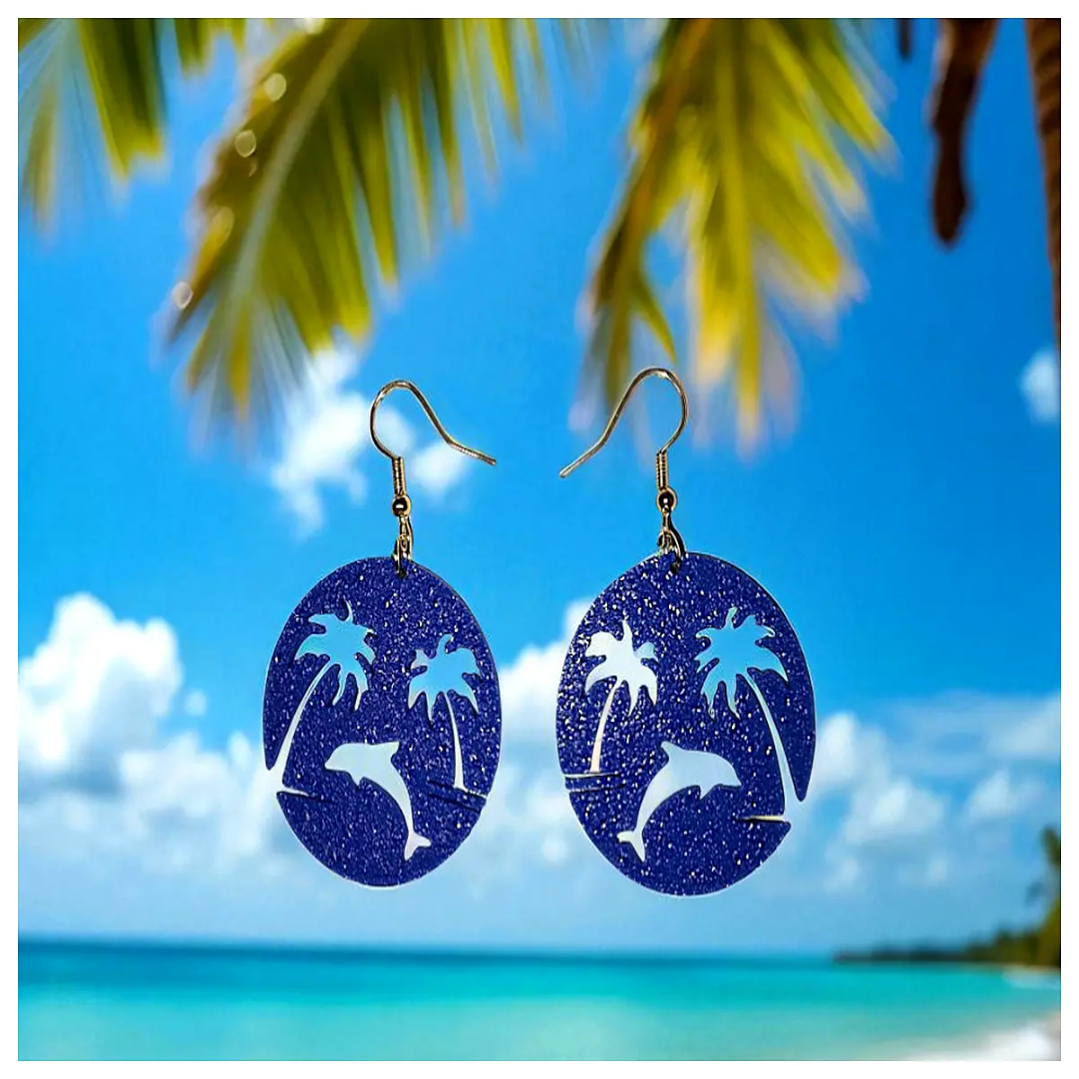 Ocean Theme Earrings Women s Style Underwater Decoration Pool Vacation Trendy Earrings Beach Earrings Suitable for Girls