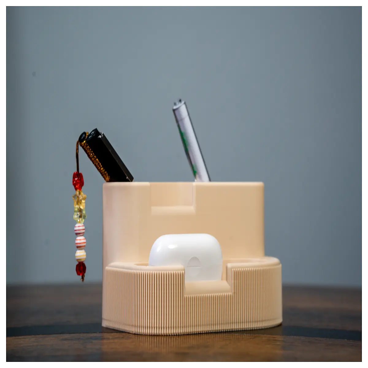 Retro Desktop Organizer Desk Storage Solutions Office Shelf Clutter Control Box Home Organization Accessories