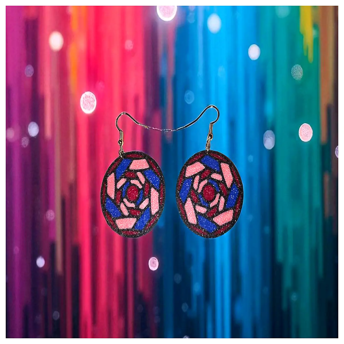 colorful rain drop earrings for women vibrant multi colored dangle jewelry boho chic drops festive party accessories