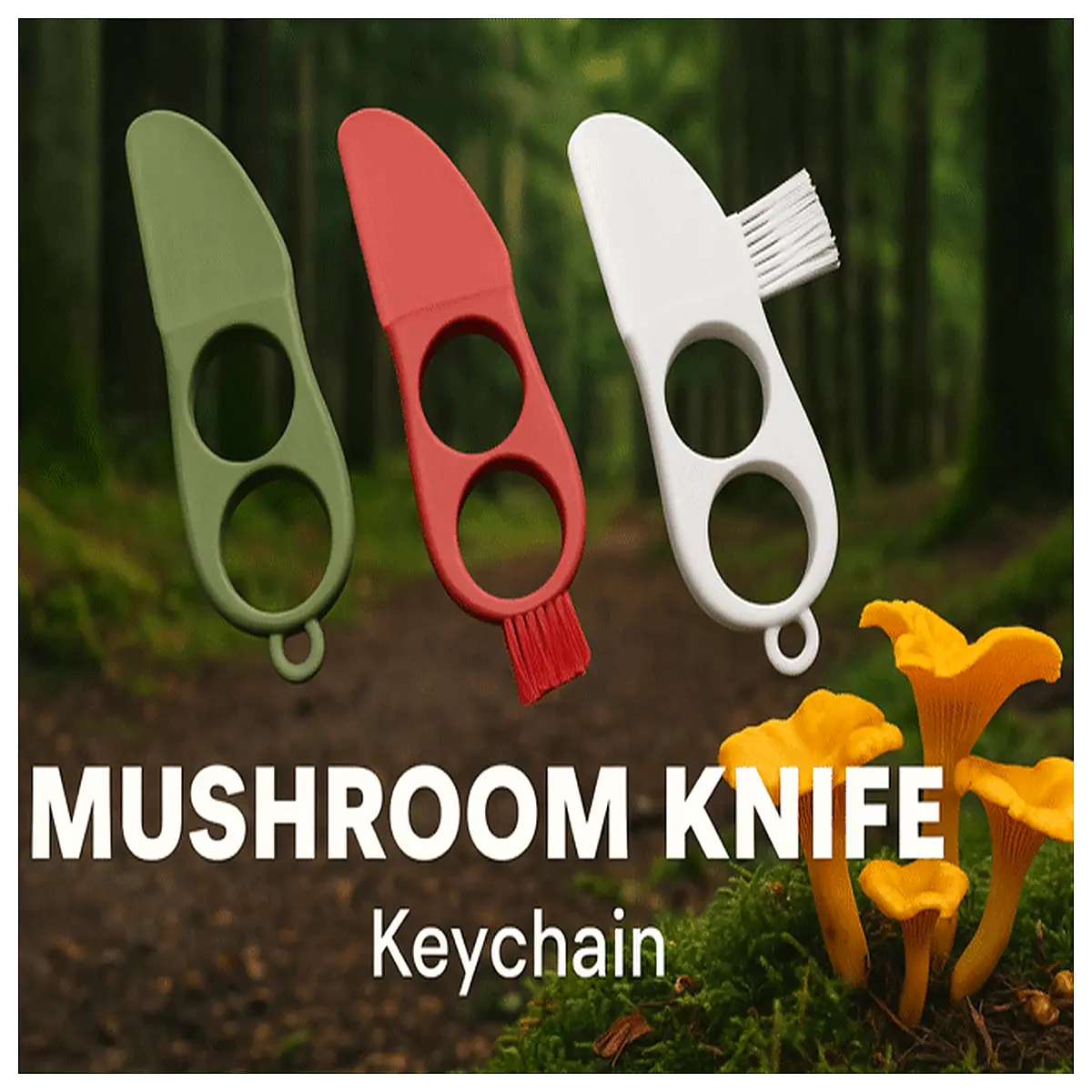 Mushroom Keychain Cute Cartoon Design Mini Mushroom Shape Keyring Anime Accessory Collectible Decoration