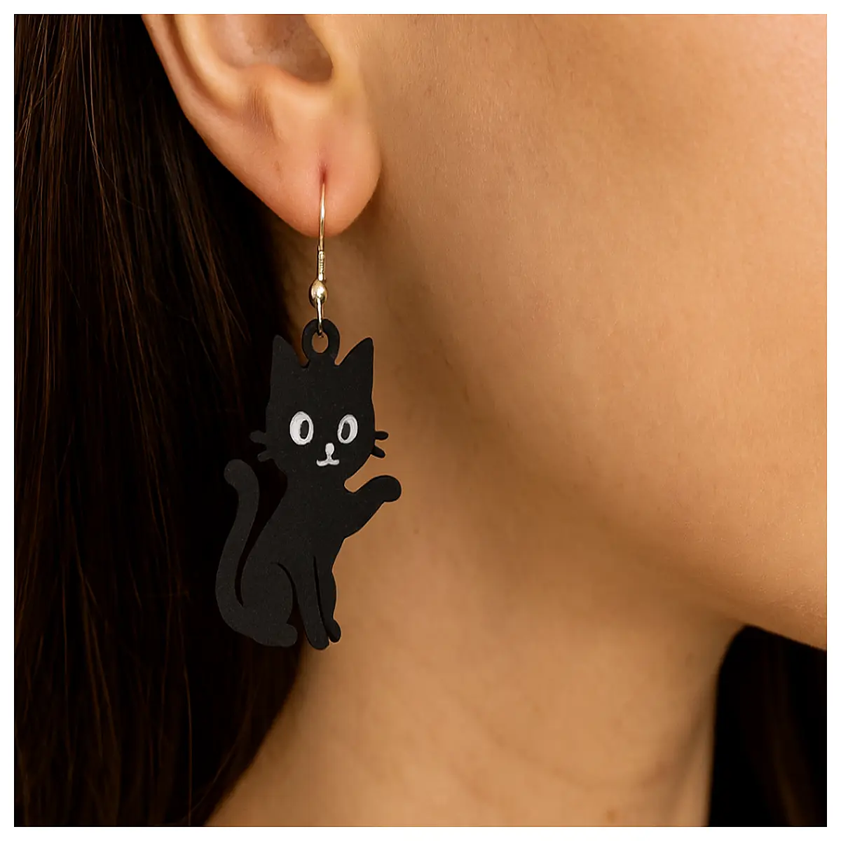 Cute Cat Earrings Kitten Earrings Adorable Cat Ears Girls Earrings Sweet Studs Her