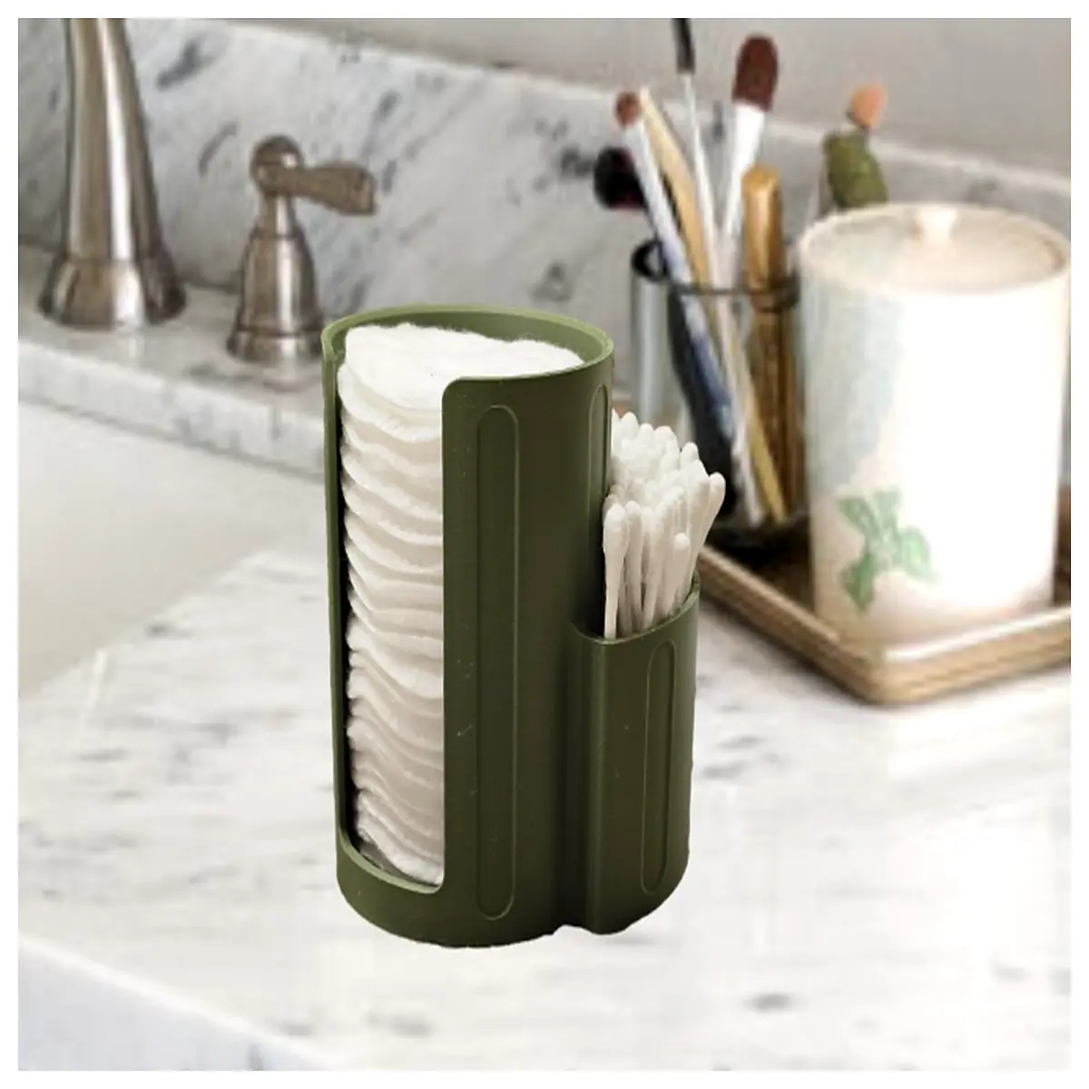 Cotton Swab Organizer Box Drawer Storage Desk Organizer Multi Compartment Sorting Box Home Cleaning Tool Storage