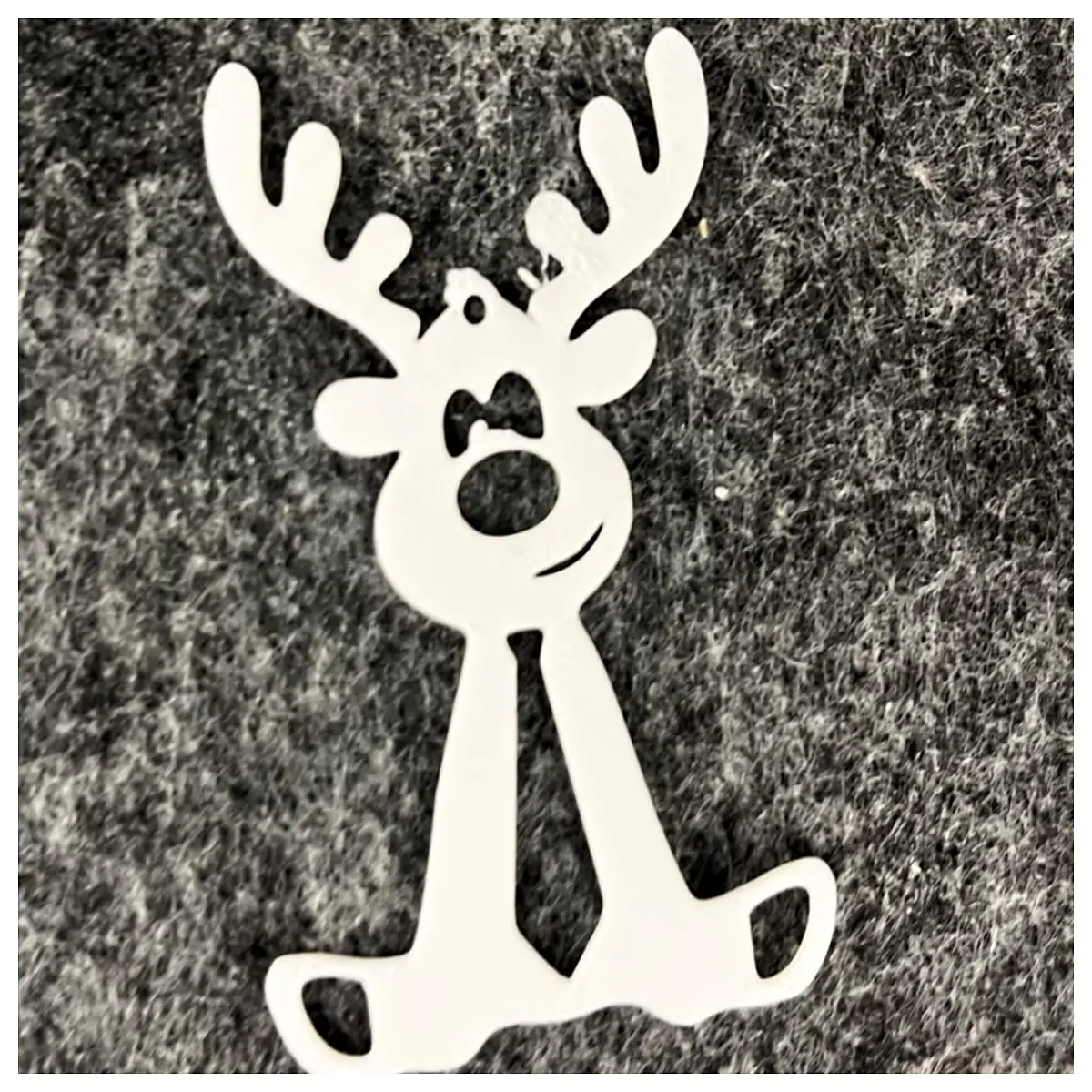 Deer Christmas Ornament 3D Printed Tree Decoration Festive Xmas Gift Holiday Decor Ornament
