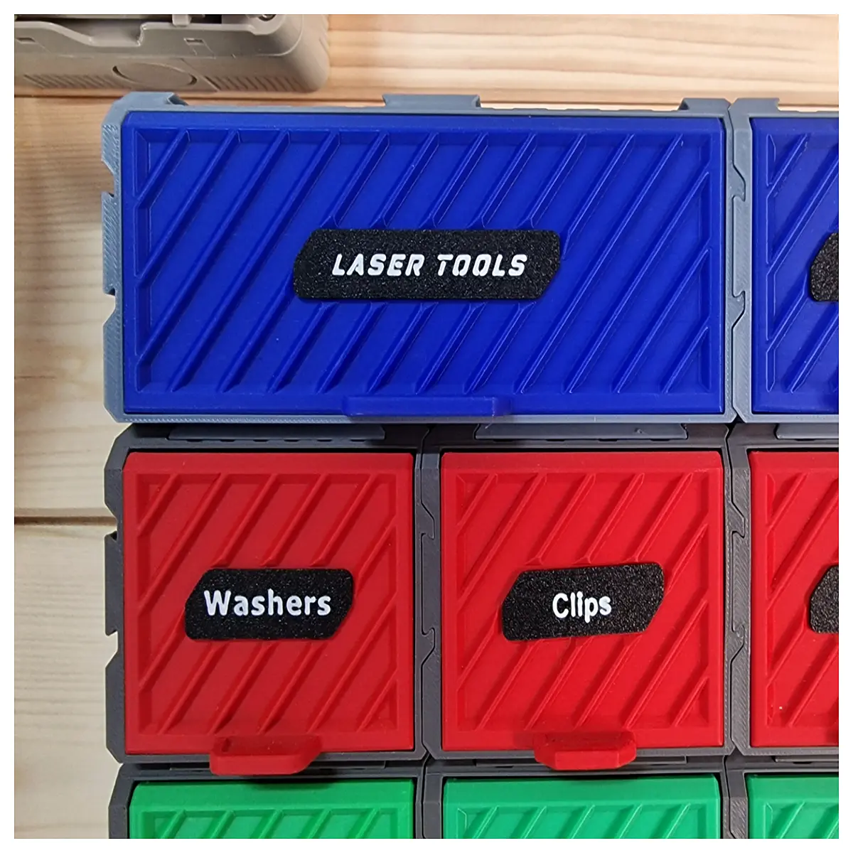 Small Parts Organizer 2 Drawer Sort Box Desktop Storage Tool Electronic Accessory Organizer Storage Container
