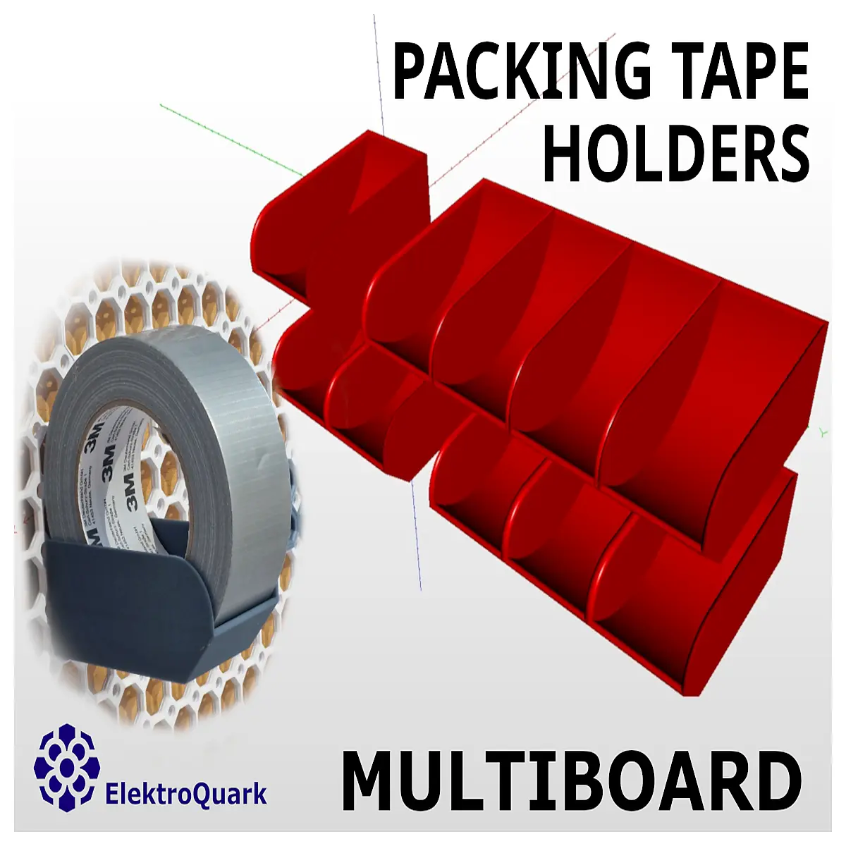 Multi Board Tape Dispenser Organizer Cable Management Desk Storage DIY Craft Supplies Tape Box Accessories