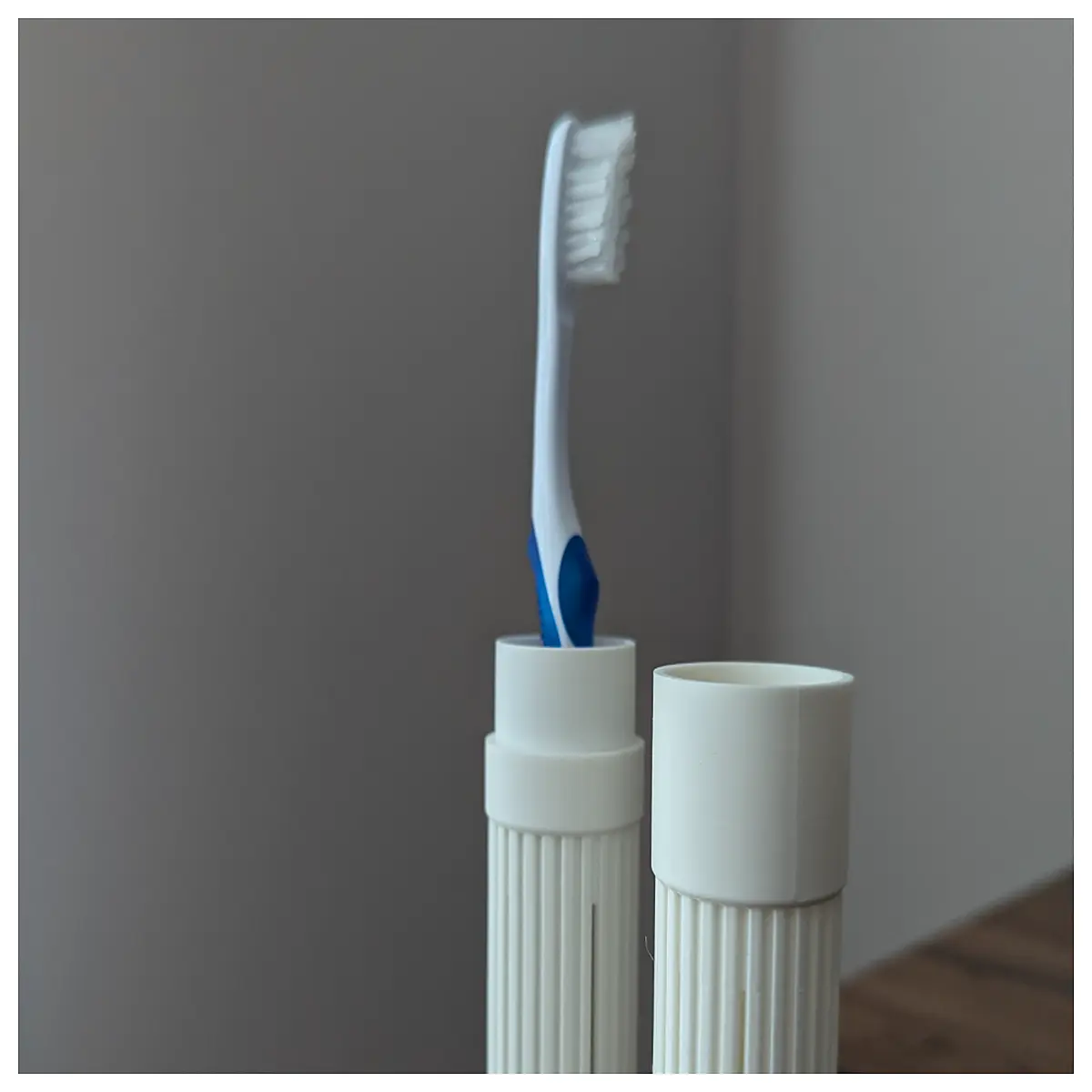 Toothbrush Holder Organizer Bathroom Shelf for Toothbrushes Cups Toothpaste Home Storage Solutions