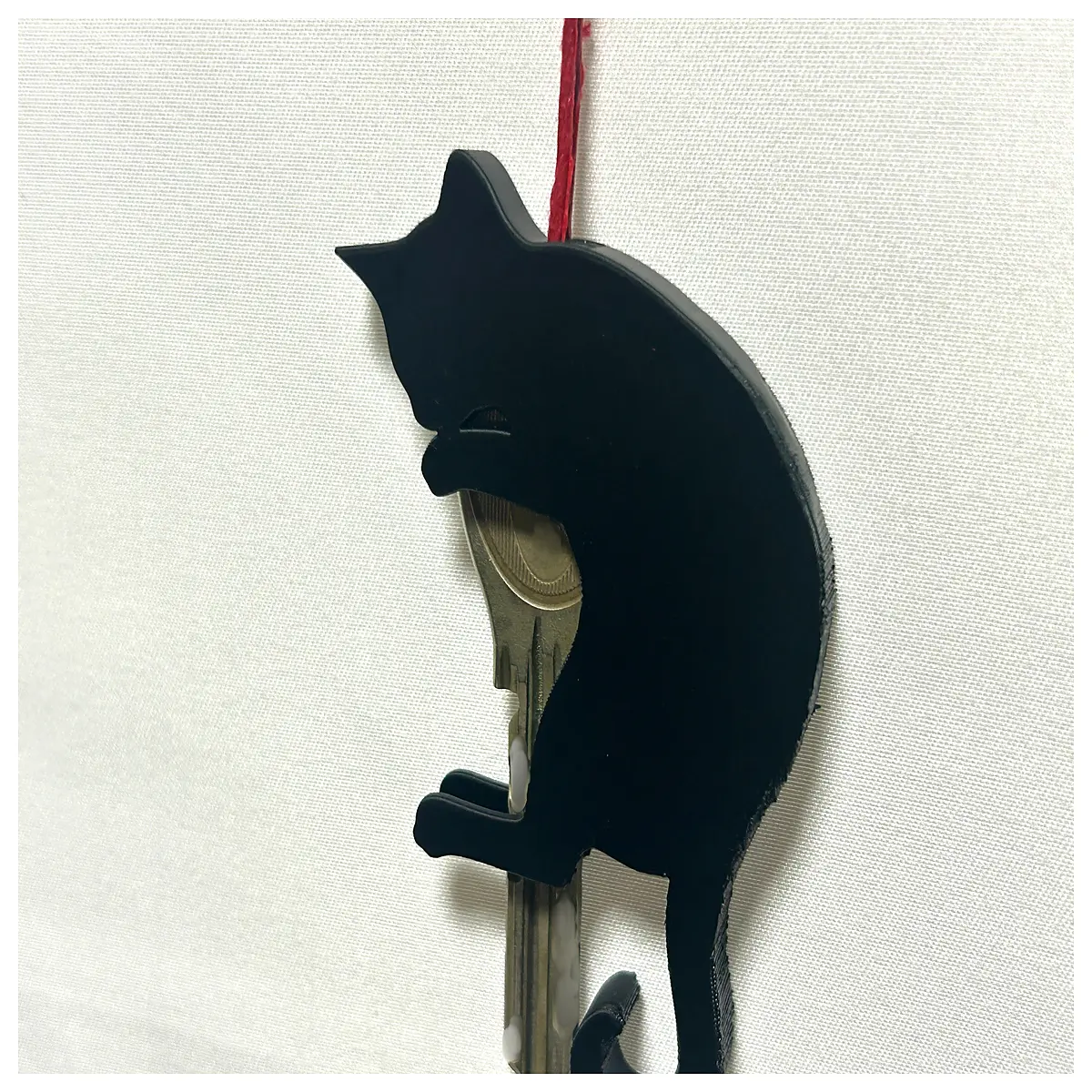 cute cat keychain holder for keys silicone protective case for car house keys adorable animal key fob cover accessory