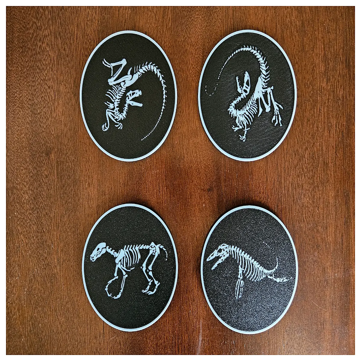 Dinosaur Coasters Home Decor Collection Desktop Protector Dinosaur Theme Gifts for Dinosaur Lovers