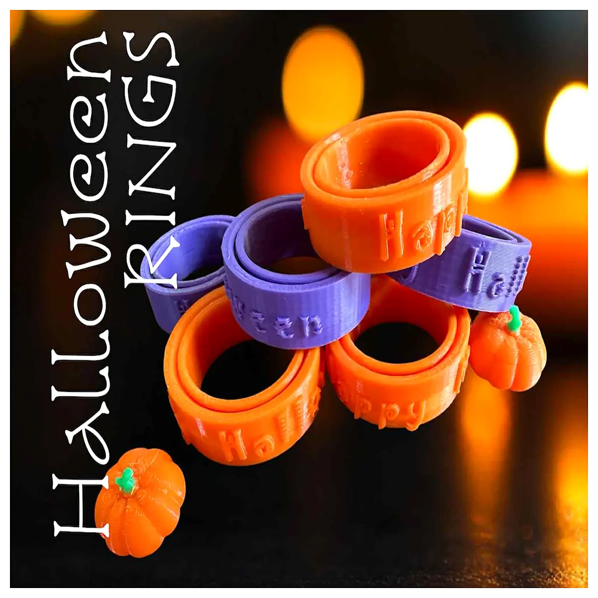 halloween spinning ring for kids rotating hat jewelry spooky party favor gifts glow in dark finger rings festive costume accessories