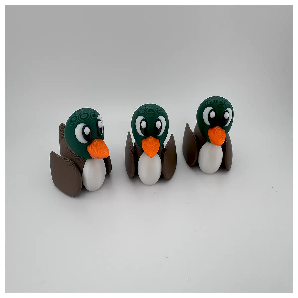 Mini Movable Duck Toy Cute Animal Figurine Kids Learning Plaything Active Small Bird Baby Gift