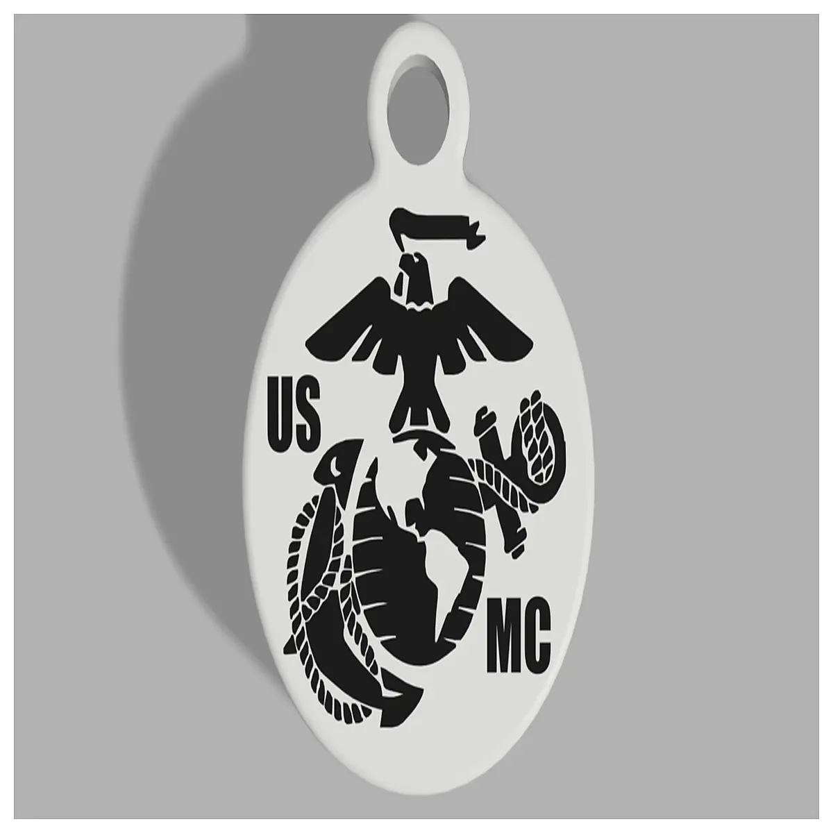 Marine Corps Keychain Military Collectible Emblem Keychain Veteran Gift Corps Gear Accessory