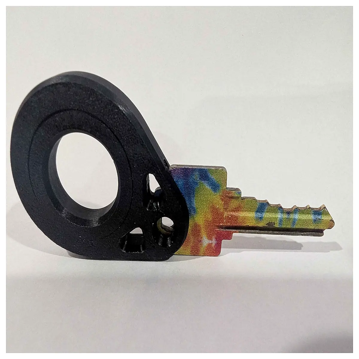 edc tactical karambit keychain holder with spinner fidget gear for men