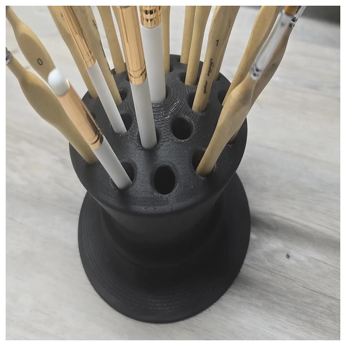 Rotating Paint Brush Holder Organizer Art Supplies Storage Brush Rack Rotating Design Painting Accessories Creative Tools
