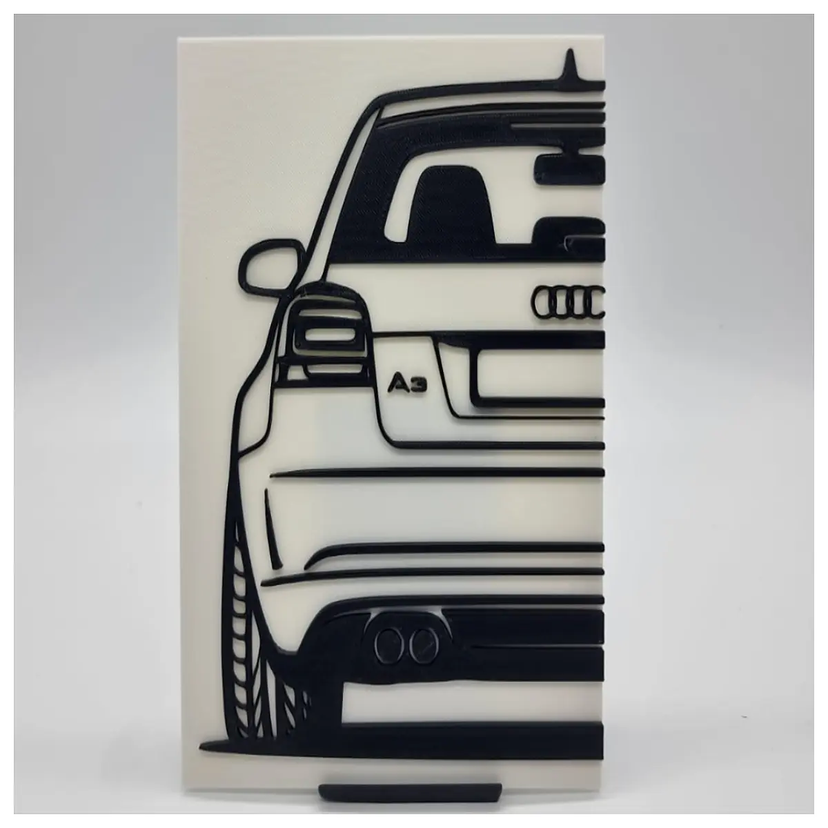 Wall Art Decals for A3 8P Car Interior 2D Decorative Panels Wall Stickers Accessories