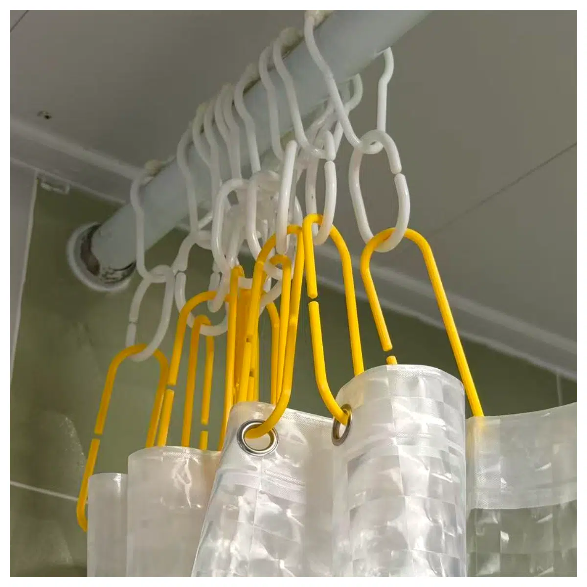 duty shower curtain rings with hooks for 100mm rod rustproof bathroom accessories