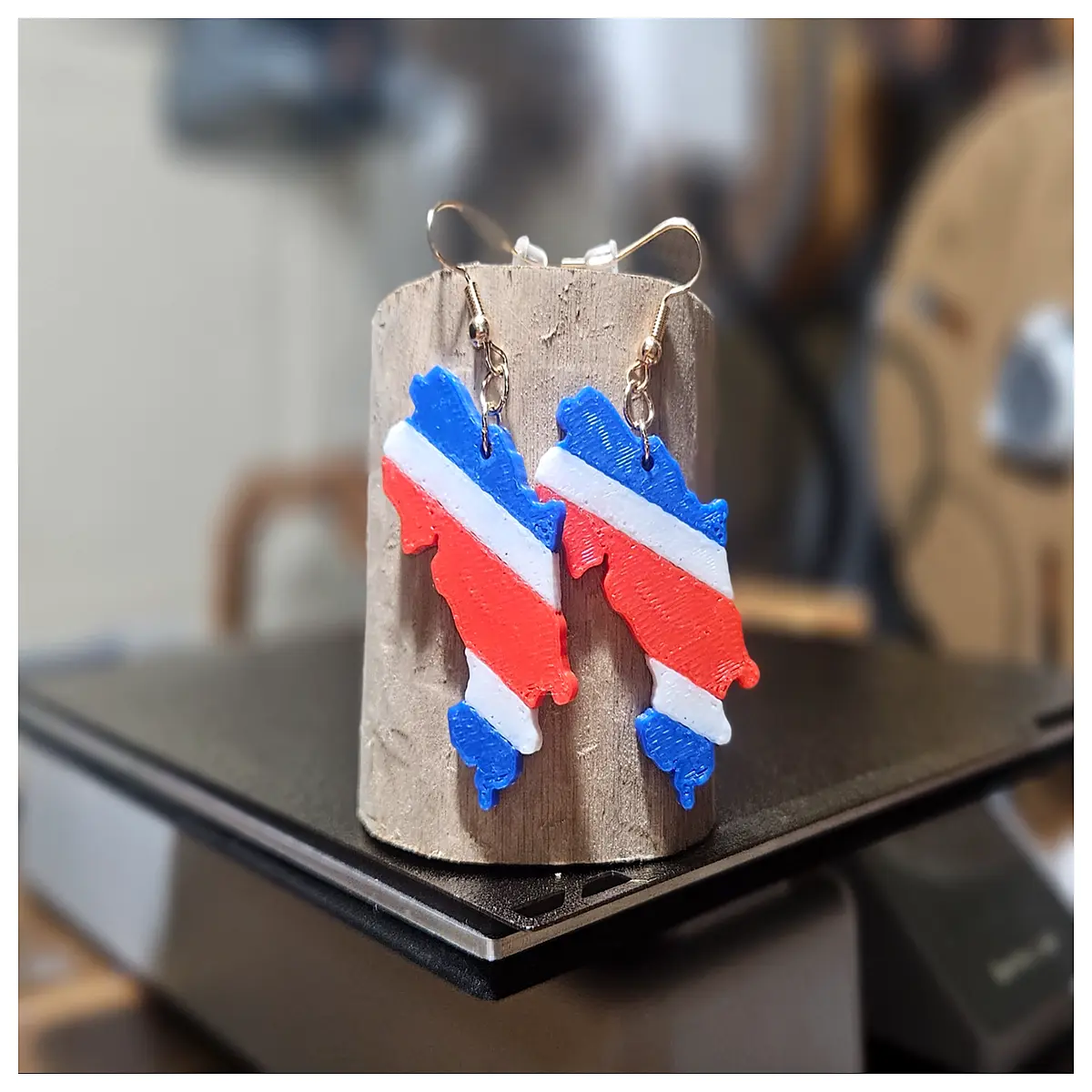 Costa Rica Flag Earrings Women s Decoration Festival Gift Memorial Ethnic Style Earrings Elegant Fashion