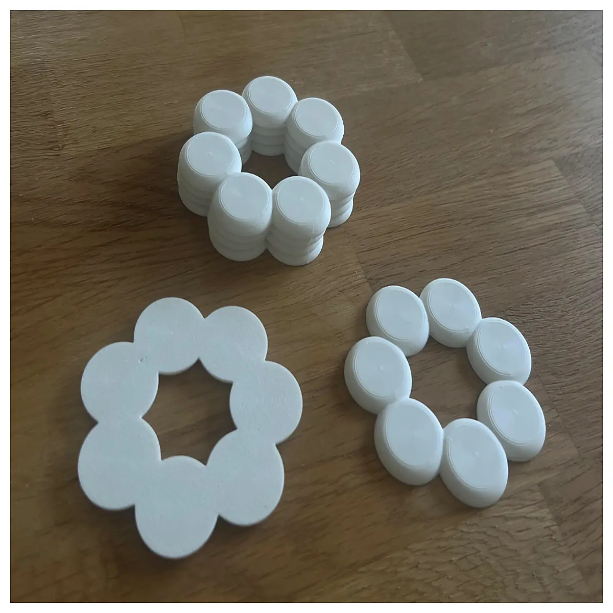 Flower Shaped Coasters Set Decorative Drink Mats Table Coasters Kitchen Pads Party Supplies Various Floral Designs Home Decor