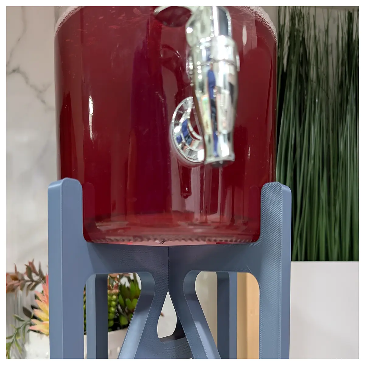 Beverage Dispenser Shelf Stand Upright Fridge Storage Rack Drink Supply Organizer Kitchen Shelf Solution Dispenser Holder